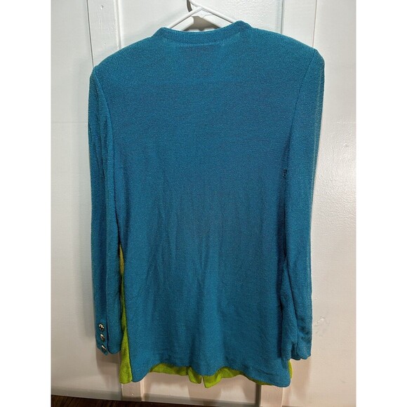 Steve Fabrikant Saks Fifth Ave Colorful Fun Button Up Sweater Womens Sz 10 AS IS - Picture 4 of 10